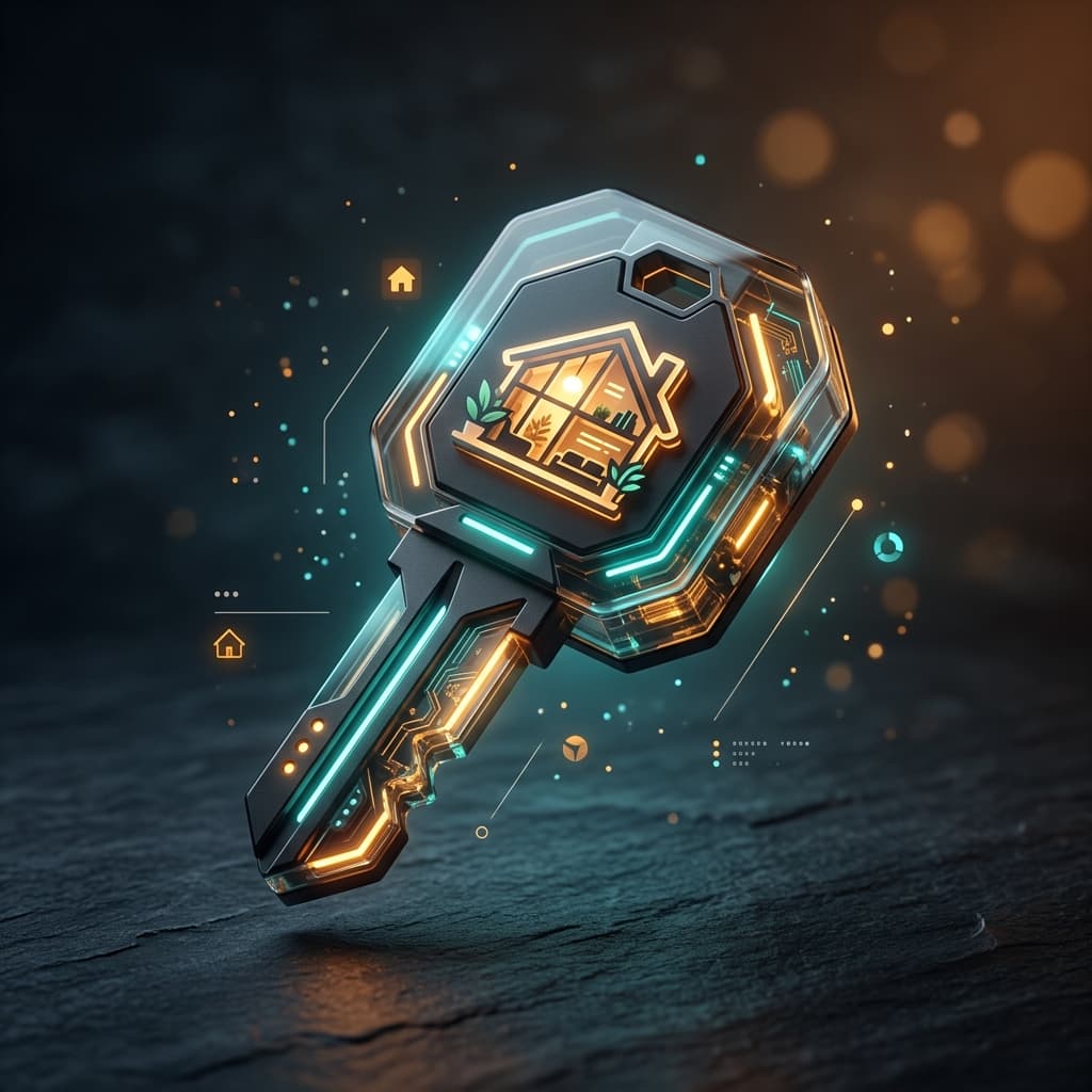 RentNest Digital Key & House